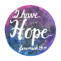 Hand Painted Watercolor Jeremiah 29:11 - design