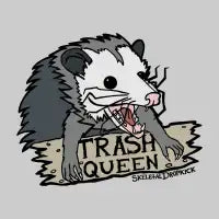 Opossum Trash Queen T-Shirt - design