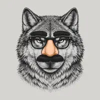 Wolf in Groucho disguise - design