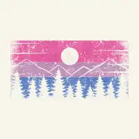 Bisexual Pride Flag - Nature Style - design