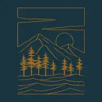 Nature Lines - Golden Version - design