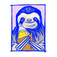 40 ounce sloth - design