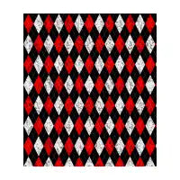 Argyle Red White & Black Shoes - design