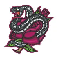 Snake with Rose T-Shirt - design