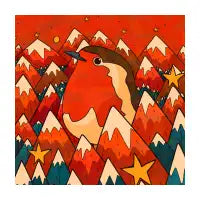 A big red robin - design