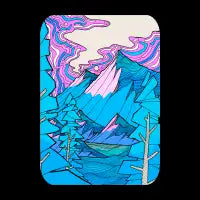 Blue forest lake - design