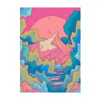 Forest river mountain - design