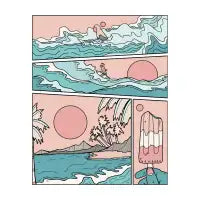 Sun, sea, surf - design