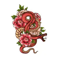 Pink Floral Dragon - design