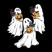 Ghost and Pumpkins - design