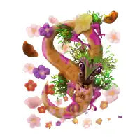 Flower dragon - design