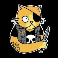 KNIFE CAT ORANGE - design