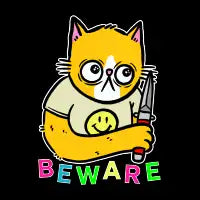 Knifecat, Beware - design