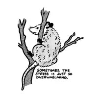 Overwhelmed Opossum - design