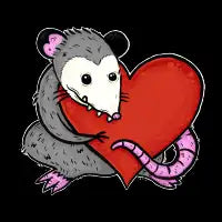 Possum with Heart - design