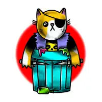 TRASH CAN KNIFECAT - design
