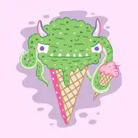 Monster I Scream Cone - design
