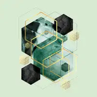 Emerald Green Geo - design