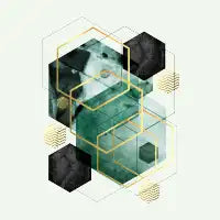 Emerald Green Geometric - design