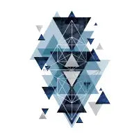 Navy Silver Geo - design