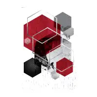 Red Geometric - design