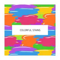 Colorful stains - design