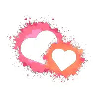 Grunge hearts - design