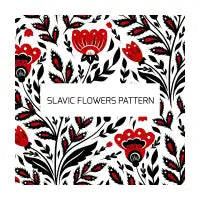 Slavic flowers pattern - design
