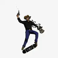 Cow Boy Kickflip - design
