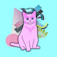 Pink cat - design