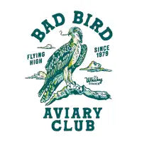 Bad Bird Aviary Club Flying High Since 1979. Badass Osprey Smoking A Joint - design