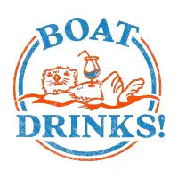 "Boat Drinks!" Cute & Funny Otter Drinking A Cocktail - design