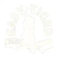 "Easy Tiger: Play Nice" Cute Tiger & Typography Design - design