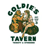 Goldie's Tavern Woman Arm Wrestling Bear - design