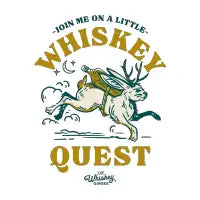 Join Me On A Little Whiskey Quest: Jackalope Cryptid Legend - design