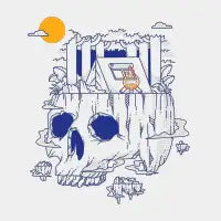 Skull Campout - design