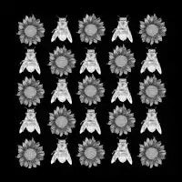 Sunflowers and Bees - design