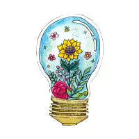 Hand Painted Watercolor Magic Bulb T-Shirt - design
