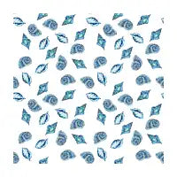Blue Sea Shells Pattern - design