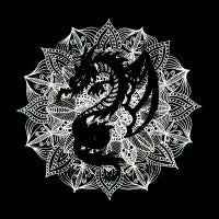 Mandala Circle Dragon Tattoo - design