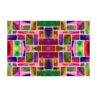 Stained Glass Squares Pattern - design
