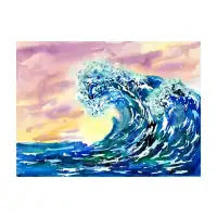 Summer Waves Sunset - design