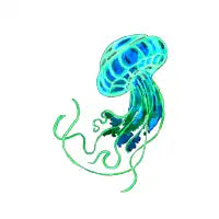 Turquoise Jellyfish - design