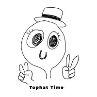 Tophat Time T-Shirt - design