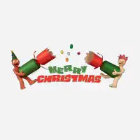 Morph Merry Christmas Popper T-Shirt - design