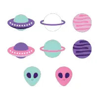 UFO & Planets Patterns - design