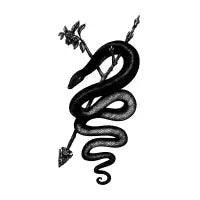 Tattoo Style Simple Snake - design