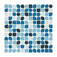 Abstract multicolor pattern with random geometric shapes - design