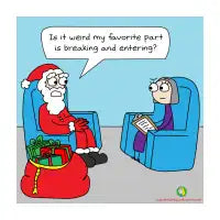Santa feels weird - design