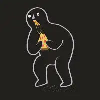 Jake Devouring His Pizza - design